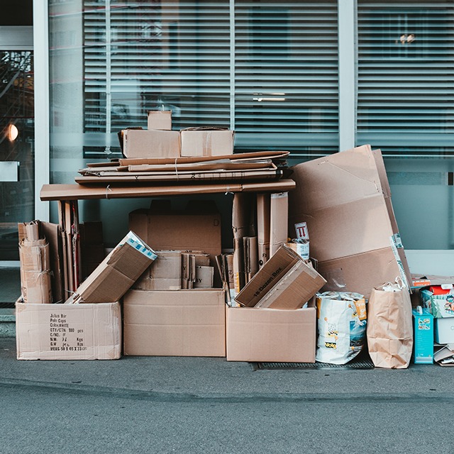 Cardboard and paper recycling